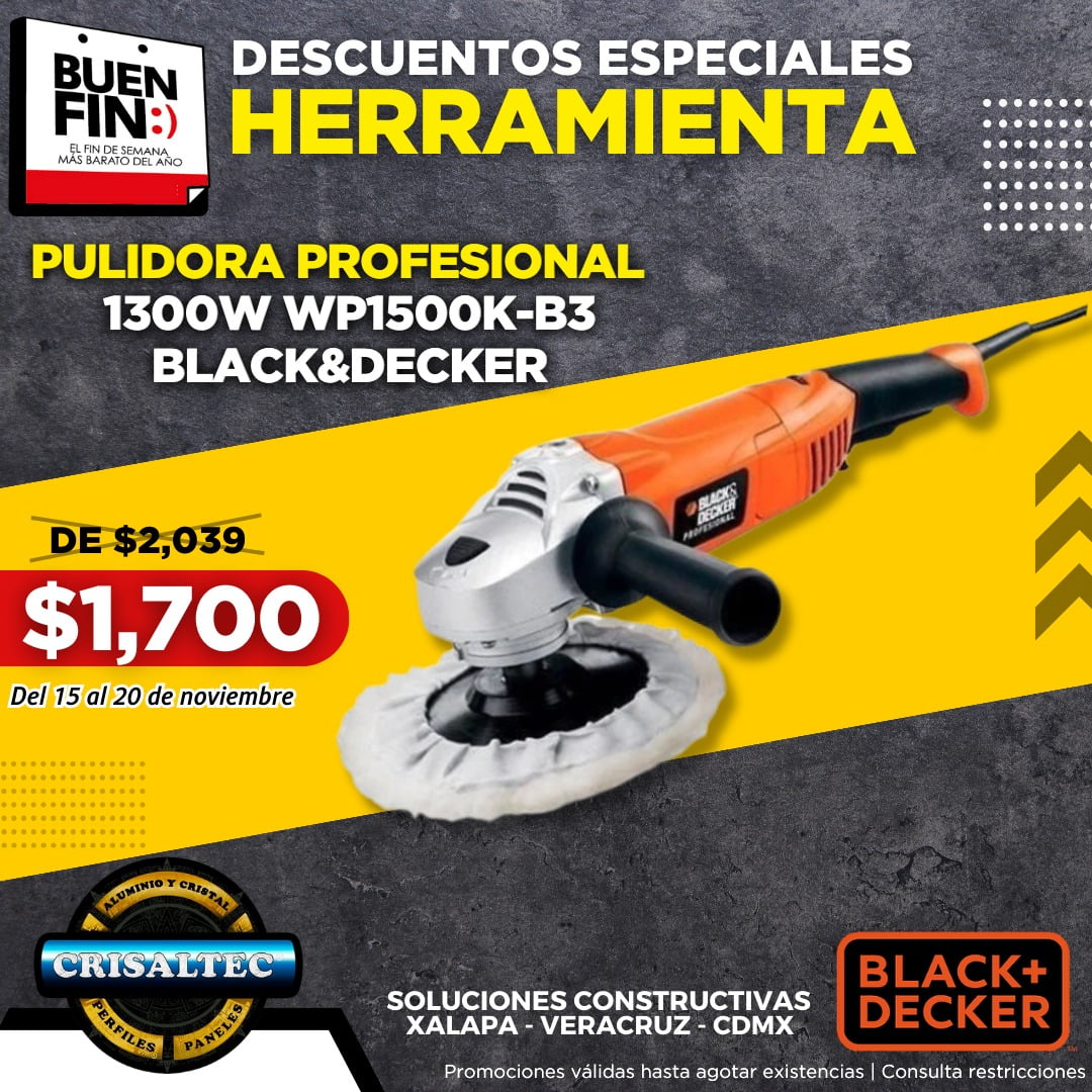 Pulidora profesional BlackAndDecker