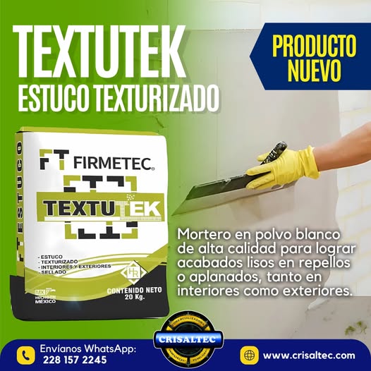 crisaltec - textutek - Estuco Texturizado